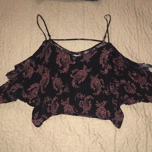 Black patterned blouse